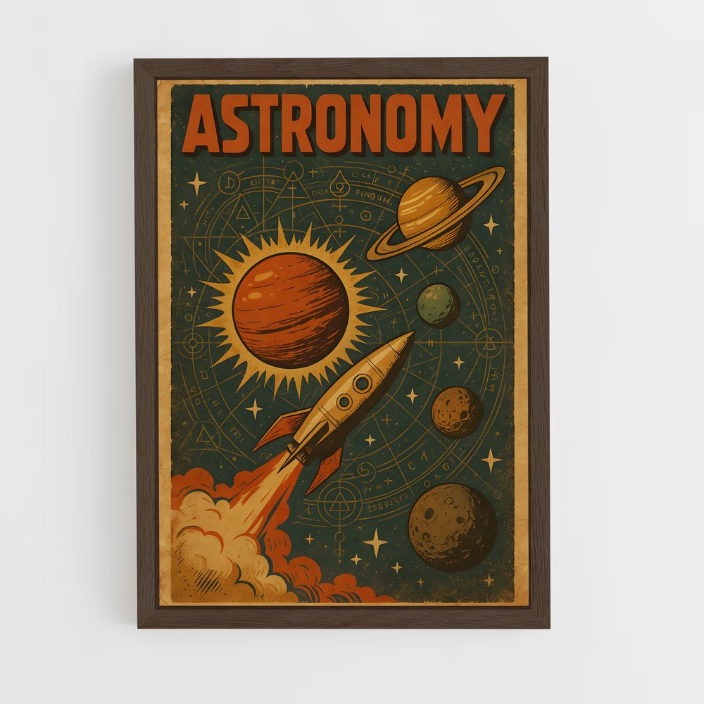 Poster Retro espace captivant – affiche Espace rétro (vue 5)